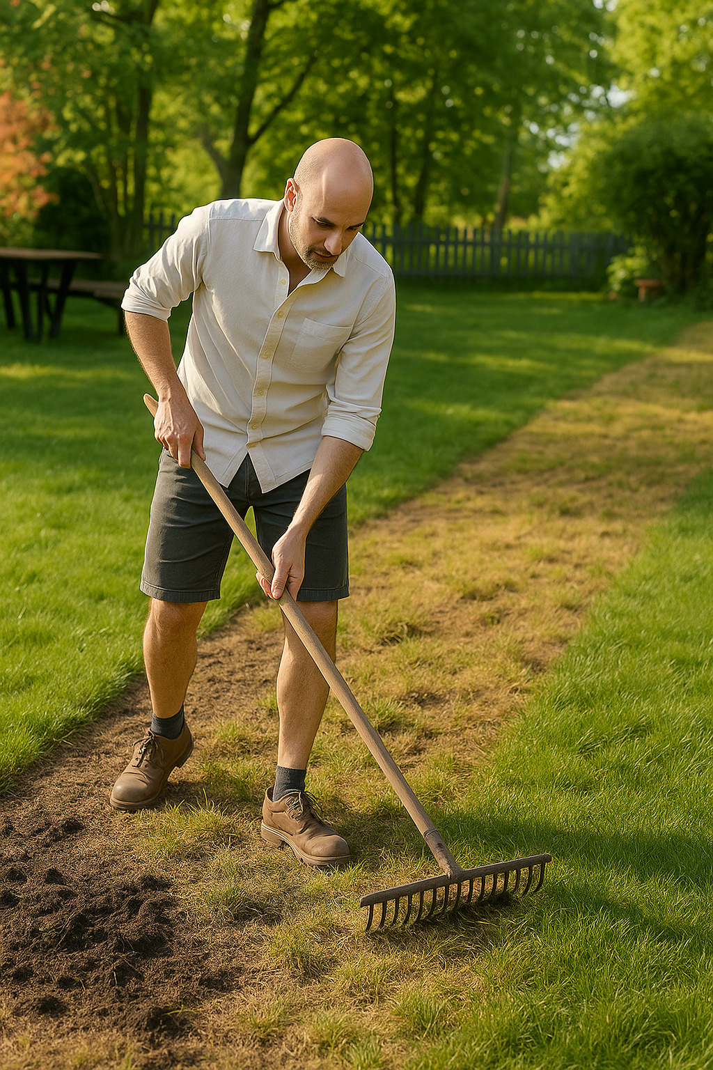Planificación de una nueva zona de césped